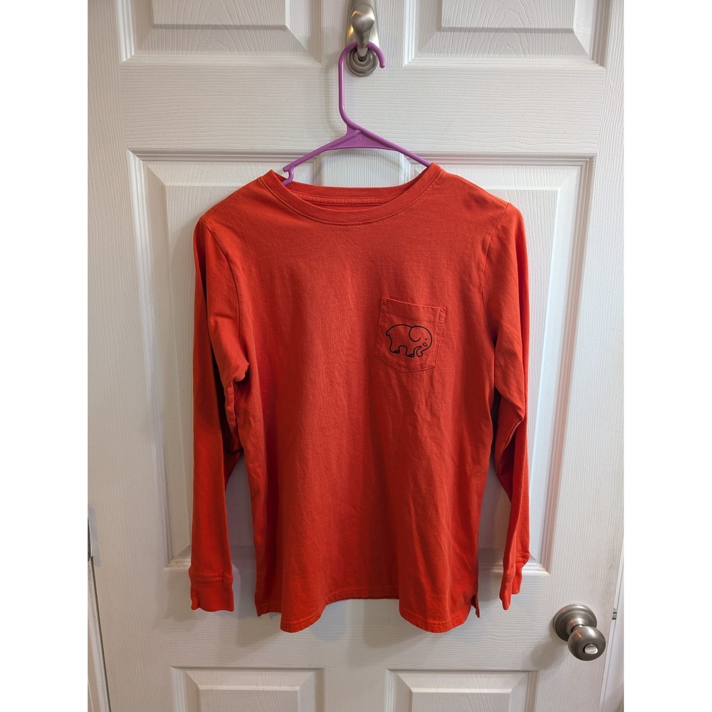 Ivory Ella Long Sleeve‎ Elephant Pocket Graphic Tee Shirt Women's - Size XS